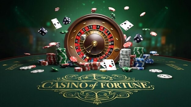 Roulette wheel spinning in live studio
